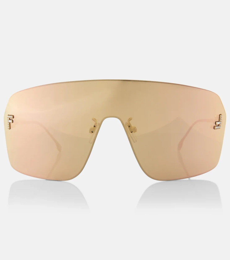 Fendi First shield sunglasses in pink - Fendi | Mytheresa