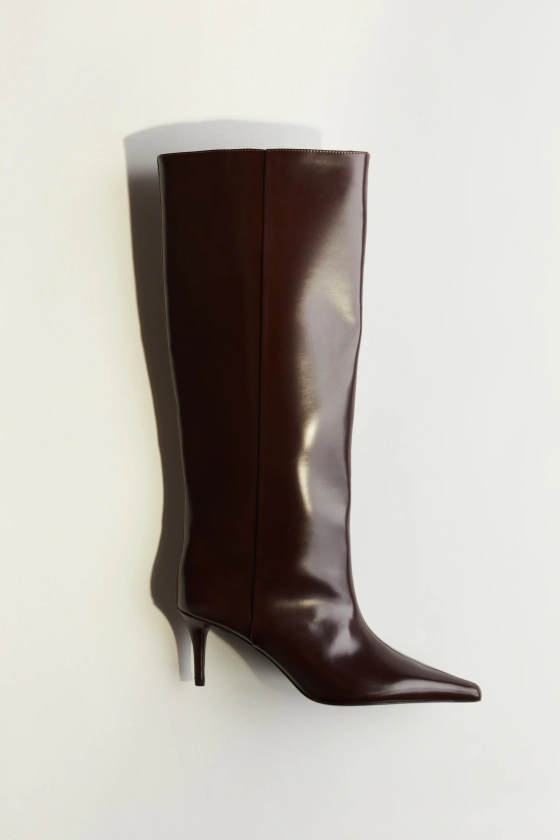 Knehøye boots - Høy hæl - Sort - DAME | H&M NO