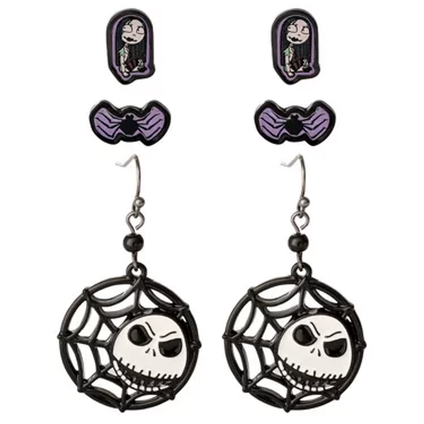 Nightmare Before Christmas Earring Set, 3 Pairs