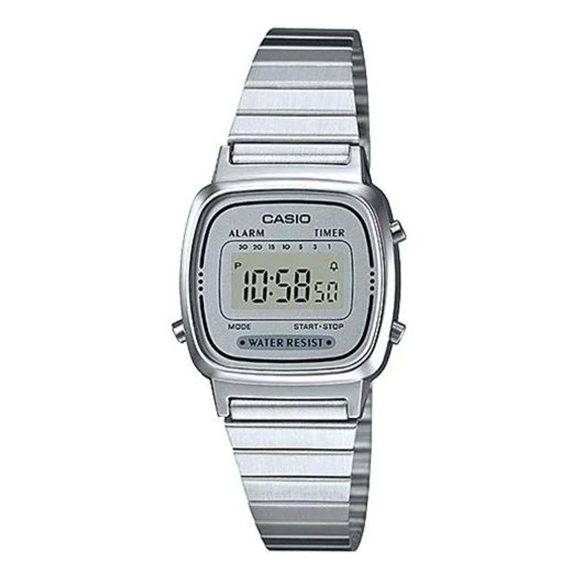 CASIO STANDARD Vintage Dial Steel Link Band Quartz Waterproof Silver D