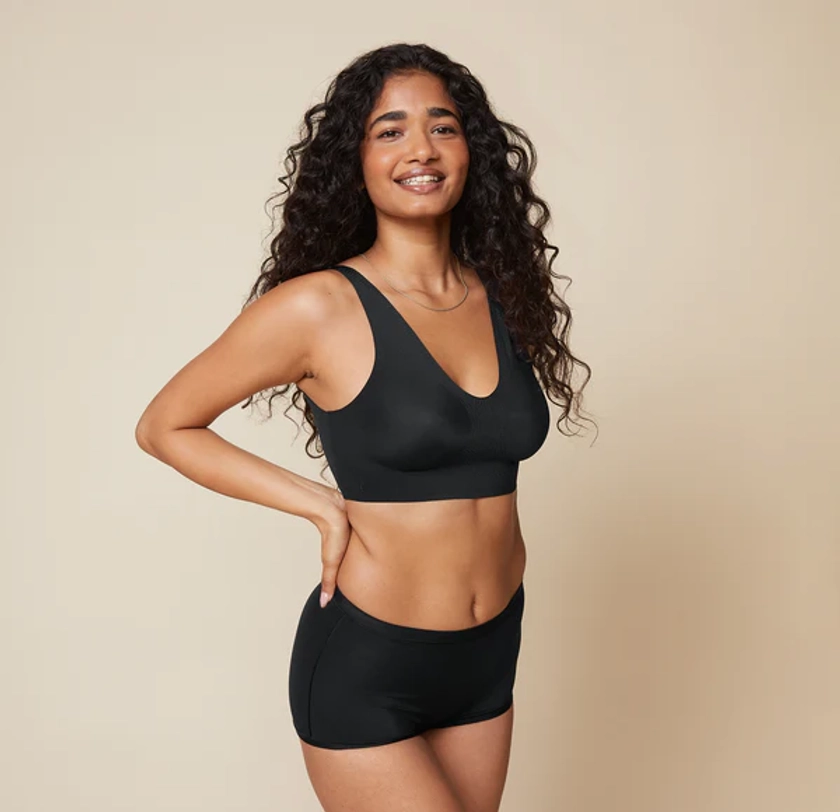 Bliss Sleek Lined Bralette - Black