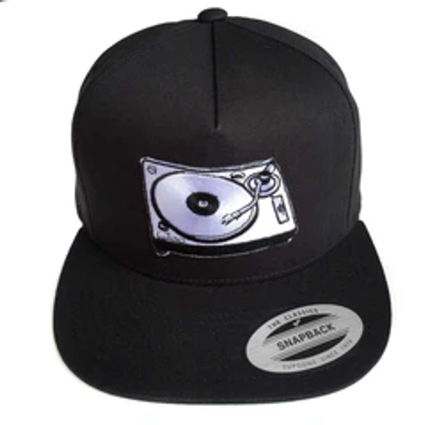 Turntable Snapback Cap, For Vinyl Lovers - Well Done Goods, by Cyberoptix