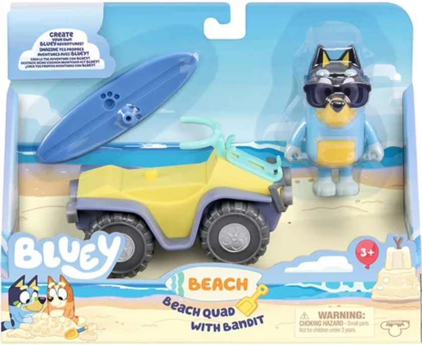 Bluey - le quad de plage de bluey | figurines | jouéclub