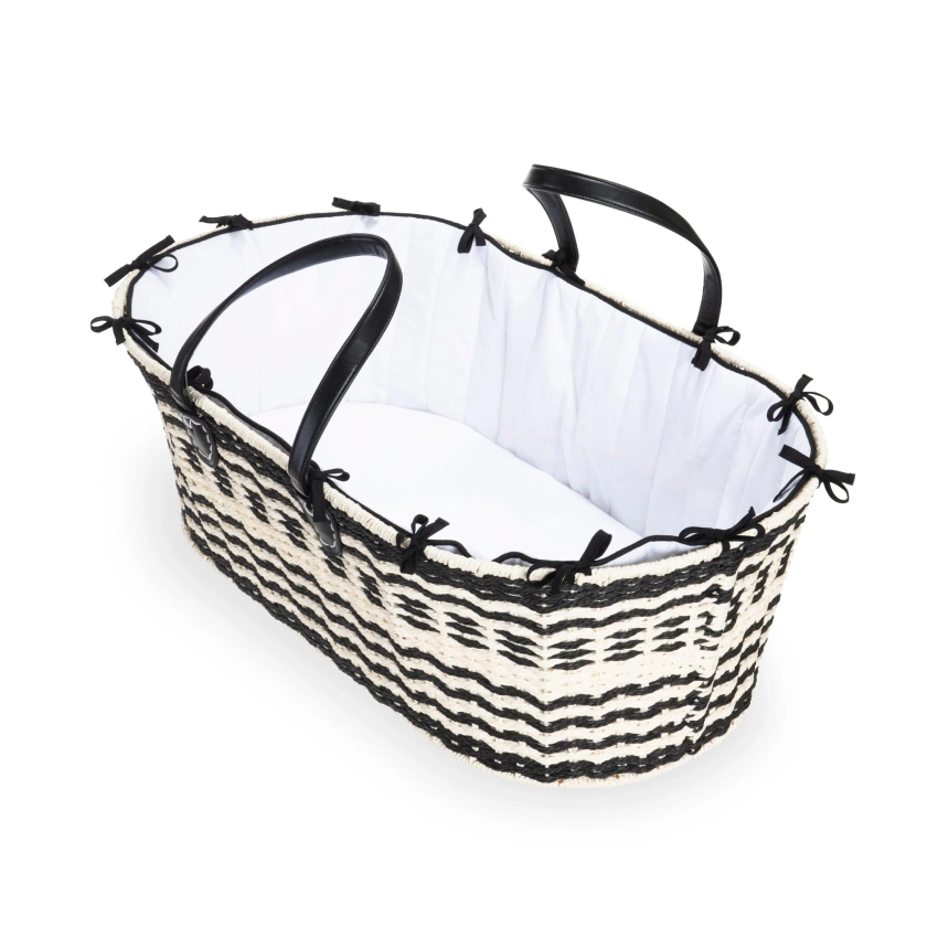 Black & Cream Sustainable Moses Basket