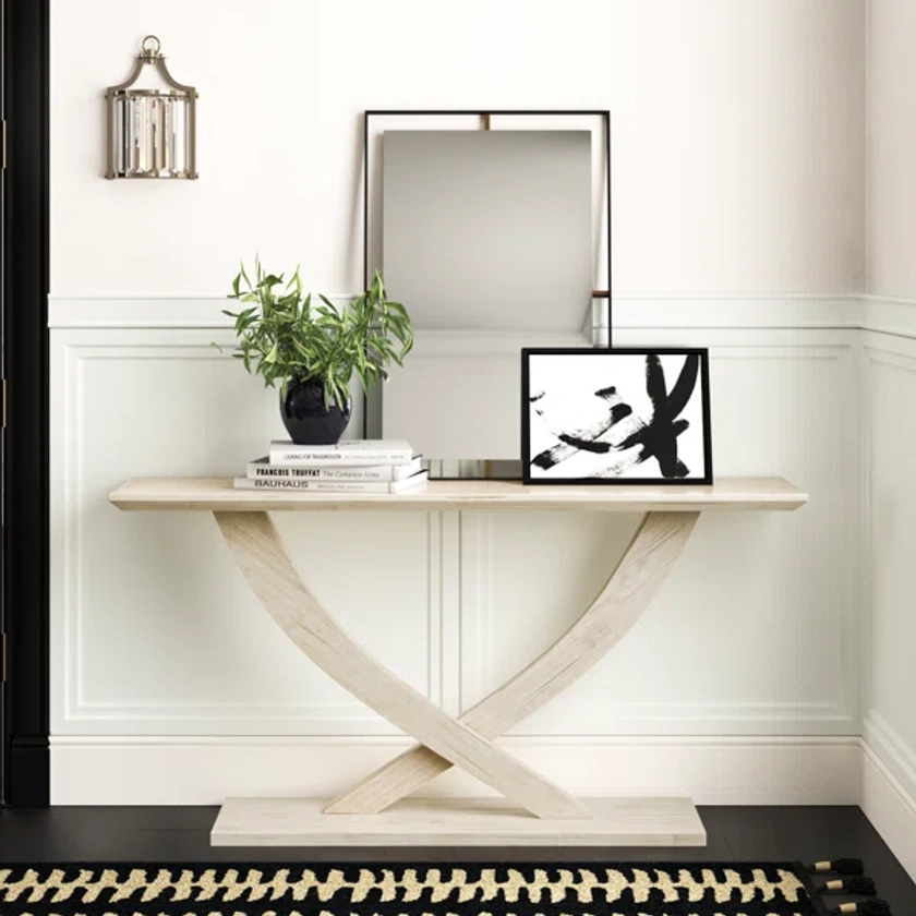 Catelynn 57'' Solid Wood Console Table