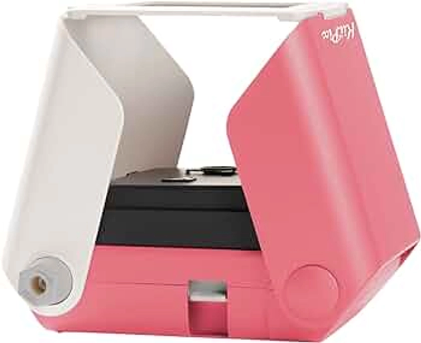 KiiPix Portable Portable Printer & Photo Scanner Compatible with FUJIFILM Instax Mini Film, Pink