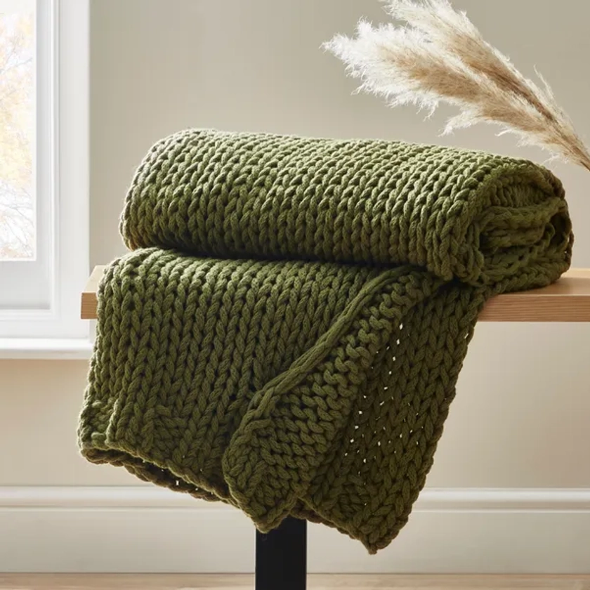 Chunky Knit Throw