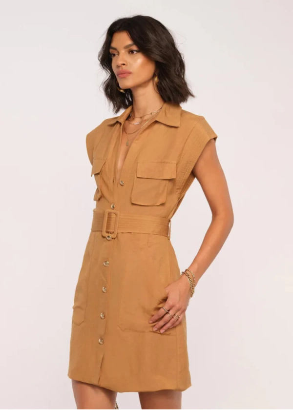 Heartloom Capri Dress - Cigar