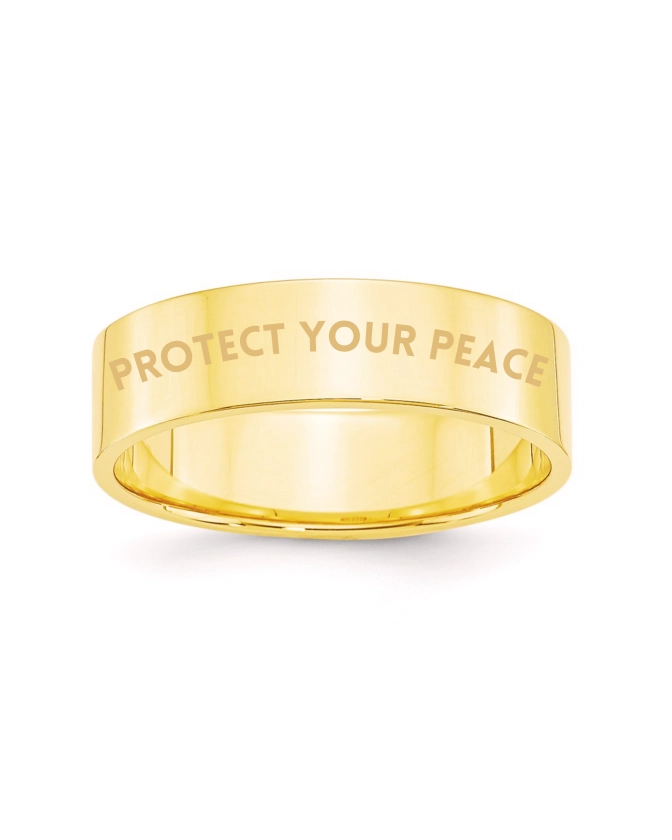 'Protect Your Peace' Ring
