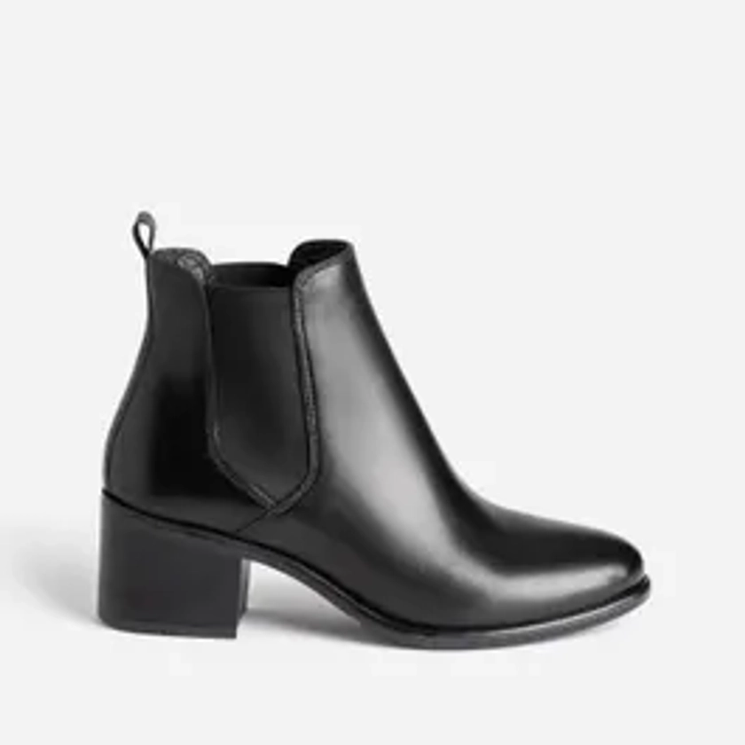 Chelsea boots noir en cuir