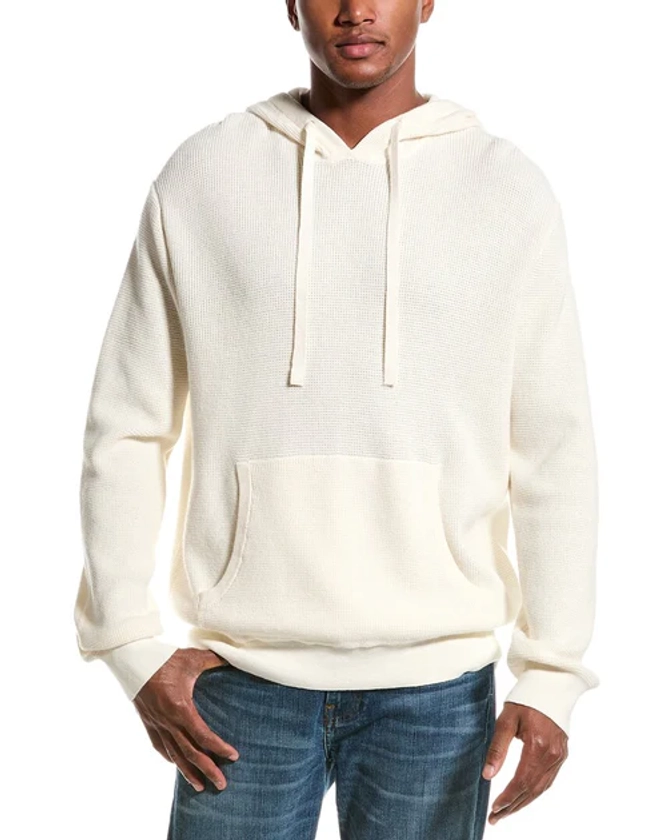 ATM Anthony Thomas Melillo Waffle Cashmere-Blend Hoodie