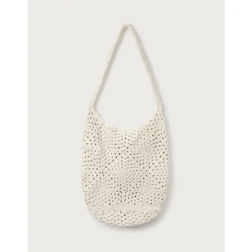 Cotton Crochet Tote Bag | Bags & Purses | The White Company