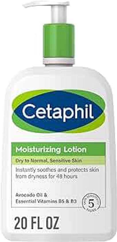 Cetaphil Body Moisturizer, Hydrating Moisturizing Lotion for All Skin Types, Suitable for Sensitive Skin, NEW 20 oz, Fragrance Free, Hypoallergenic, Non-Comedogenic