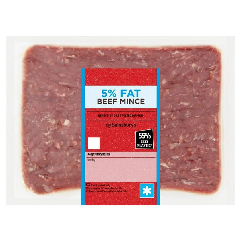 Sainsbury's British or Irish 5% Fat Beef Mince 500g | Sainsbury's