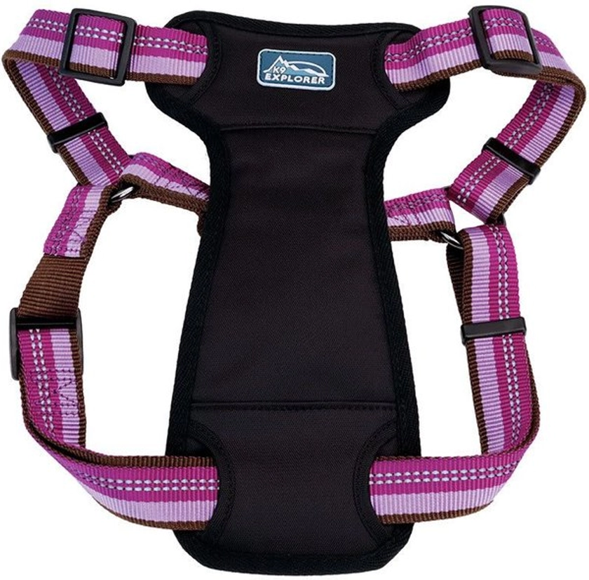 K9 EXPLORER Reflective Adjustable Padded Dog Harness, Orchid, Small, 5/8-in x 16-24-in - Chewy.com