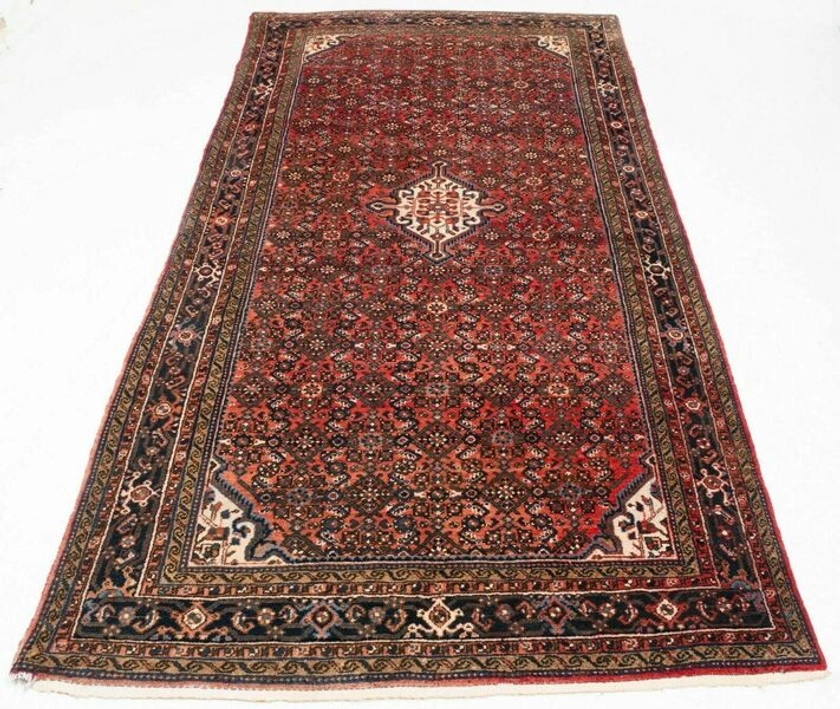Hosseinabad Khelleh Persian Hamadan Long Rug 10'4"X5'3" (314x161cm Carpet) | Vinterior
