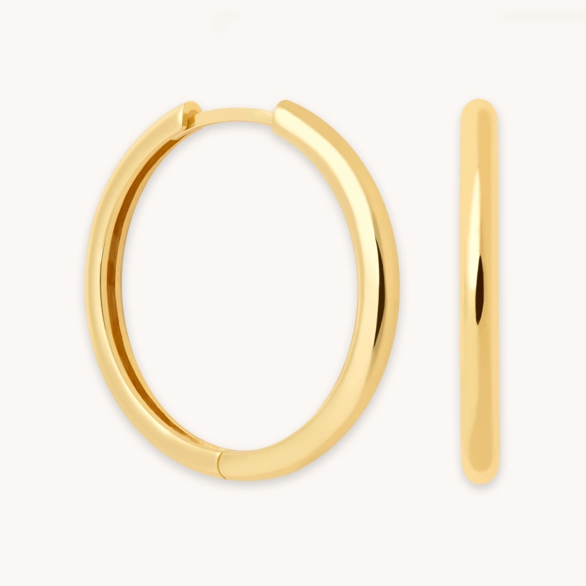 Essential Large Hoops in Gold | Astrid & Miyu Earrings