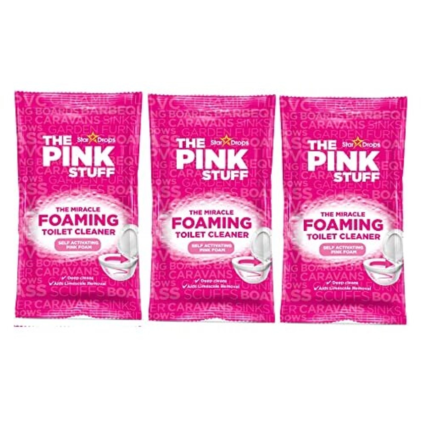 The Pink Stuff - The Miracle Foaming Toilet Bowl Cleaner Limescale Remover Powder - 3 Sachets on OnBuy