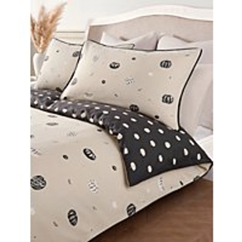 Stacey Solomon Natural Pumpkin Cotton Reversible Double Duvet Set | Home | George at ASDA