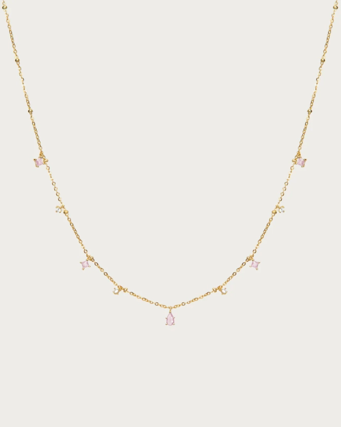 Elysee Necklace in Pink | en route jewelry | en route jewelry