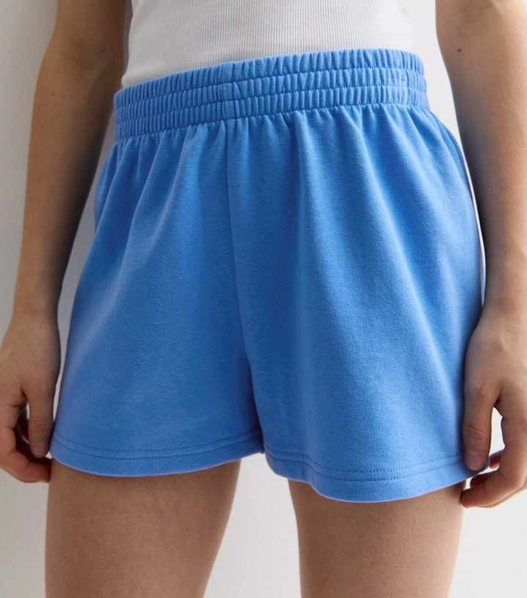 Girls Blue Jogger Shorts | New Look