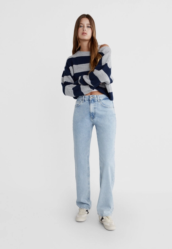 Straight-fit jeans - Women's fashion | Stradivarius United Kingdom