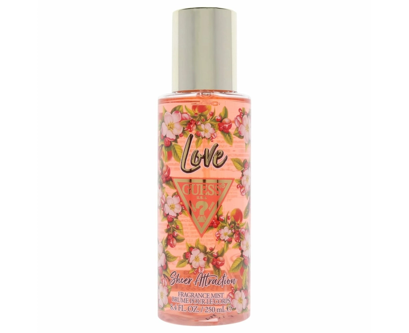 Love Sheer Attraction Body Mist 250ml Eau de Toilette by Guess for Women (Deodorant)