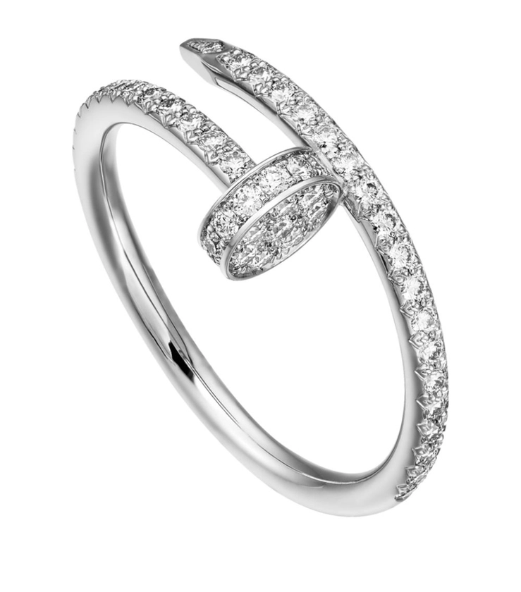 Cartier White Gold and Diamond Juste un Clou Ring | Harrods DK