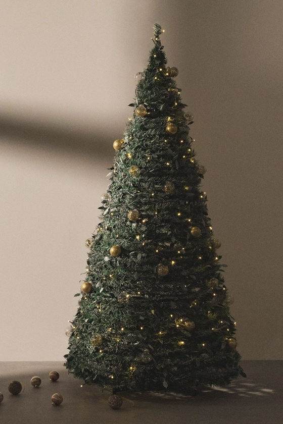 Arbre de Noël pliable Taimy avec lumières LED