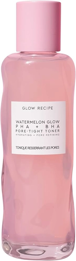 Glow Recipe PHA + BHA Face Toner - Facial Toner, Pore Minimizer & Gentle Face Exfoliant for Glass Skin - Exfoliating, Tightening & Hydrating Skin Care with Hyaluronic Acid & Watermelon (150ml)