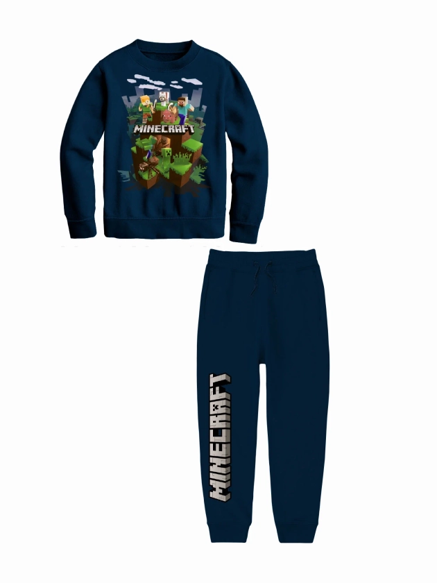 Minecraft Boys Graphic Hoodie & Jogger Outfit Set, 2-Piece, Sizes XS-XL - Walmart.com