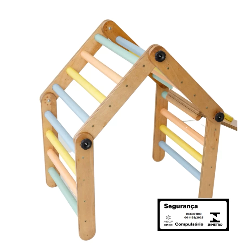 Triângulo articulado Pikler - colorido - A Casa da Criança