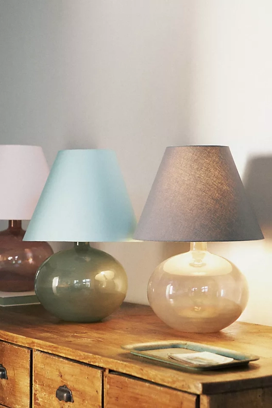 Flourish Iridescent Glass Table Lamp