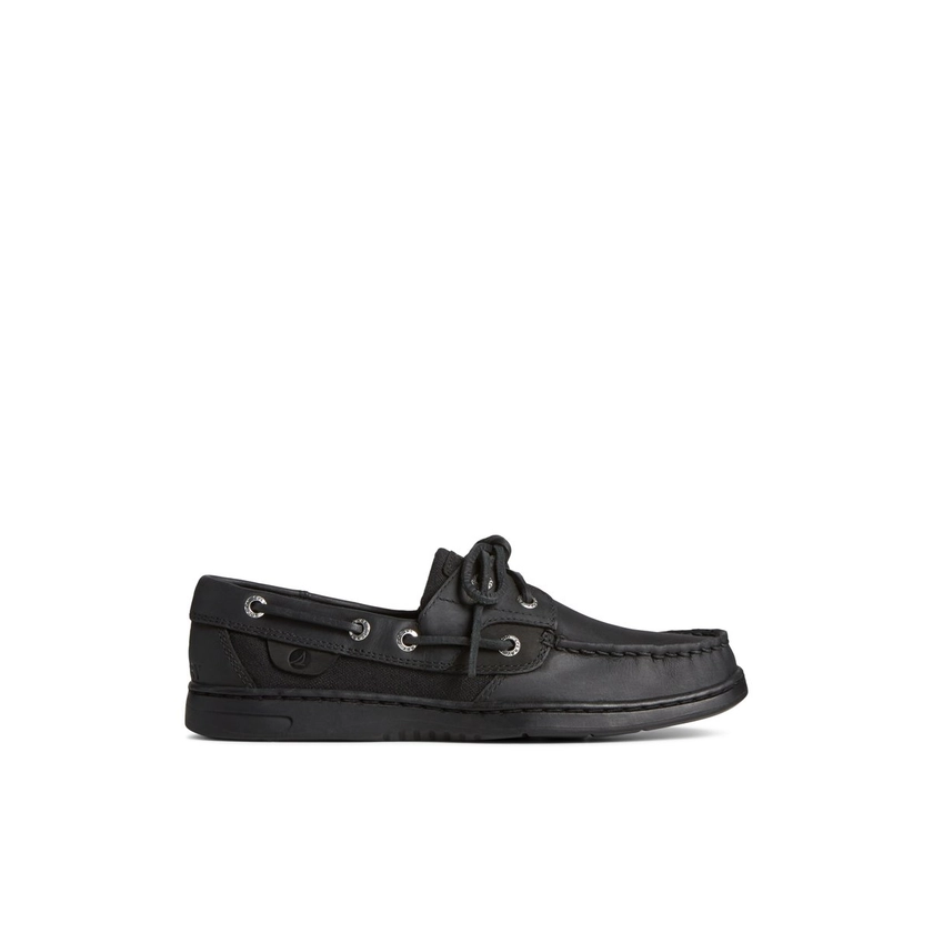 Bluefish 2-Eye Boat Shoe Black Women's Women | Sperry US