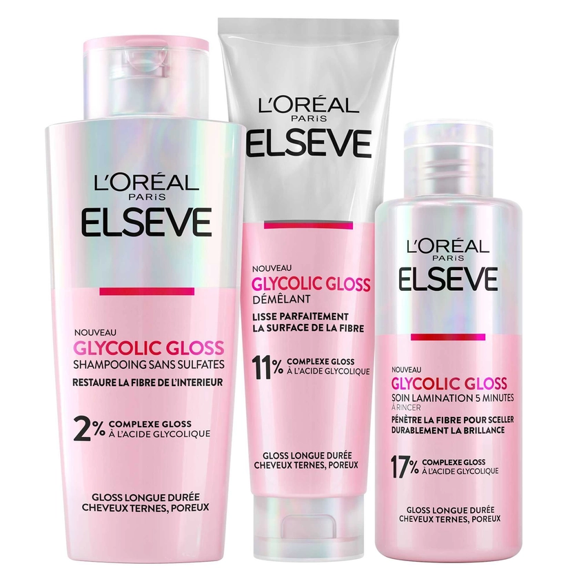 La Routine Complète des Cheveux Ternes - Elsève Glycolic Gloss