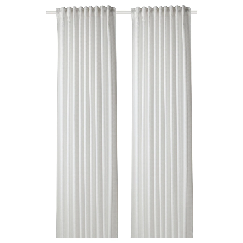 GUNNLAUG sound absorbing curtain, white, 145x250 cm - IKEA