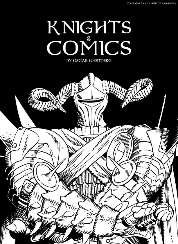 Knights & Comics - Physical Book - Oscar Westberg's Ko-fi Shop