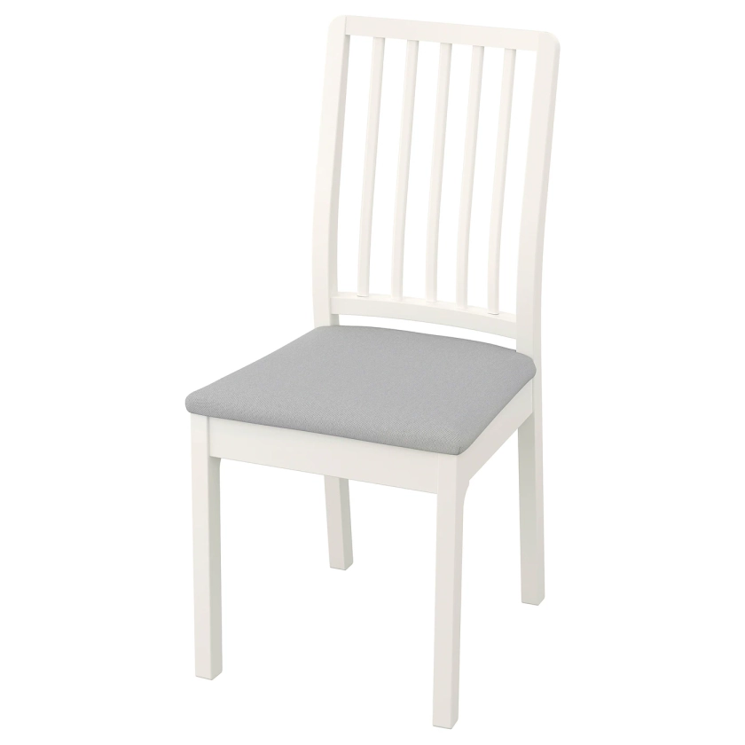 EKEDALEN Chaise - blanc/Orrsta gris clair