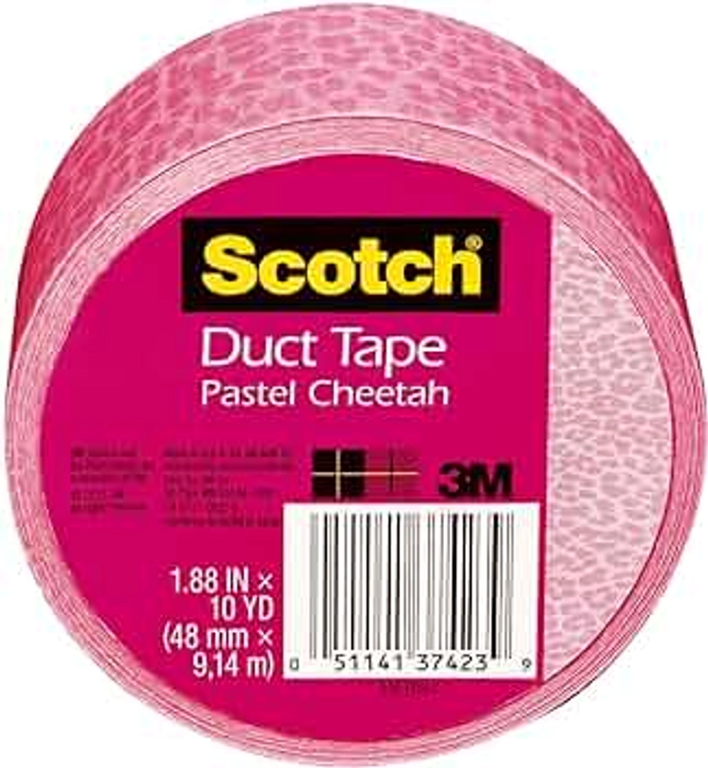 Scotch Duct Tape, Pastel Cheetah, 1.88-Inch by 10-Yard