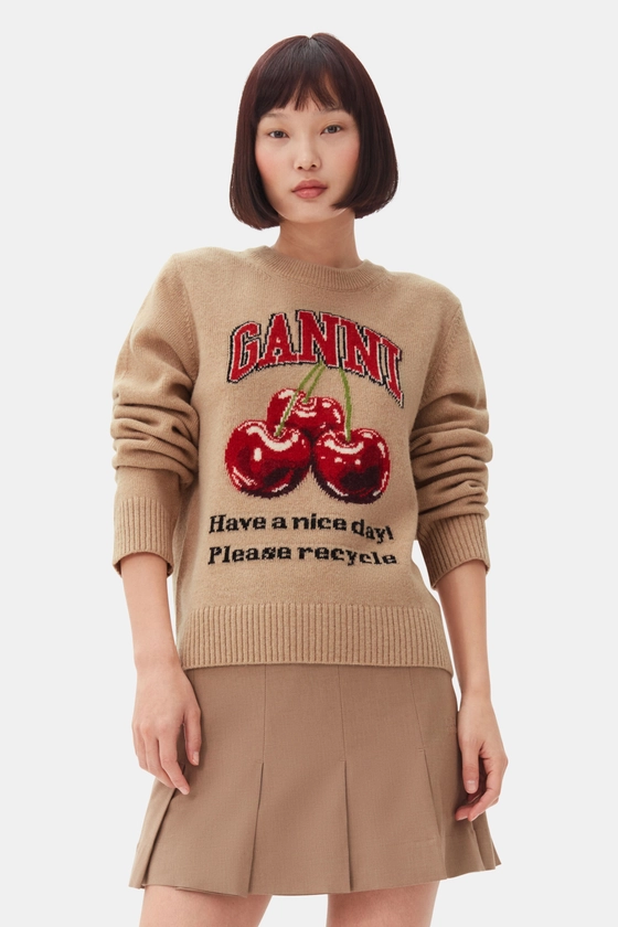 Camel Graphic Cherry Jumper