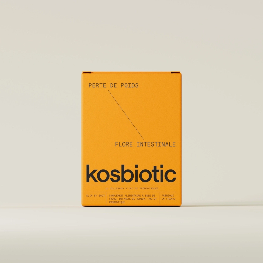 Probiotique pour maigrir Slim My Body de Kosbiotic®, ventre plat et minceur. Formule tribiotique