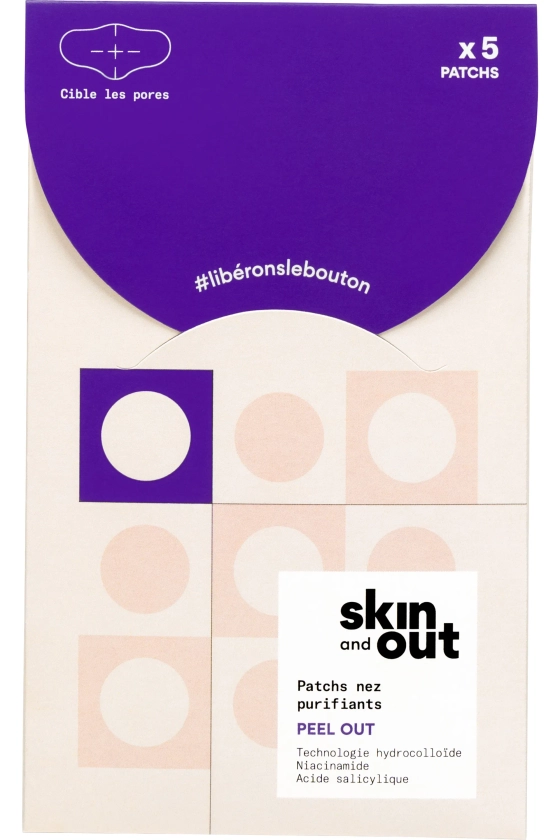 Skin & Out - Patchs nez purifiants Peel out - Blissim