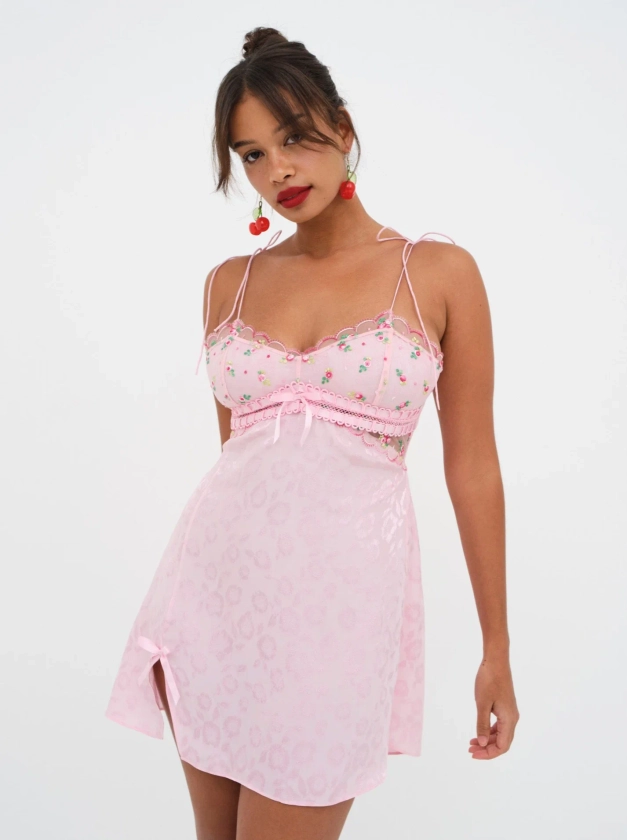 Maisie Slip Dress — Pink