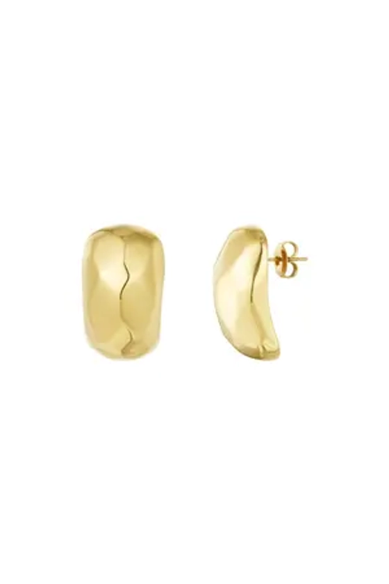Structured drop earrings - gold SKU0292530-188 Gold Wholesale SKU0292530-188