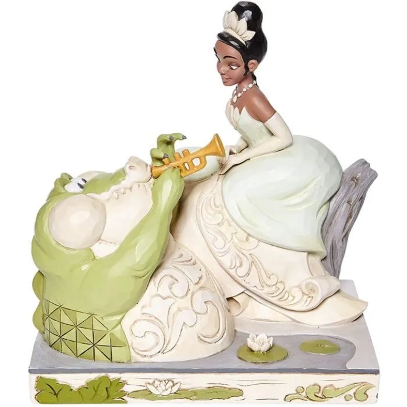 Enesco Disney La Princesse Et la Grenouille 'Bayou Beauté' Blanc Bois Figurine