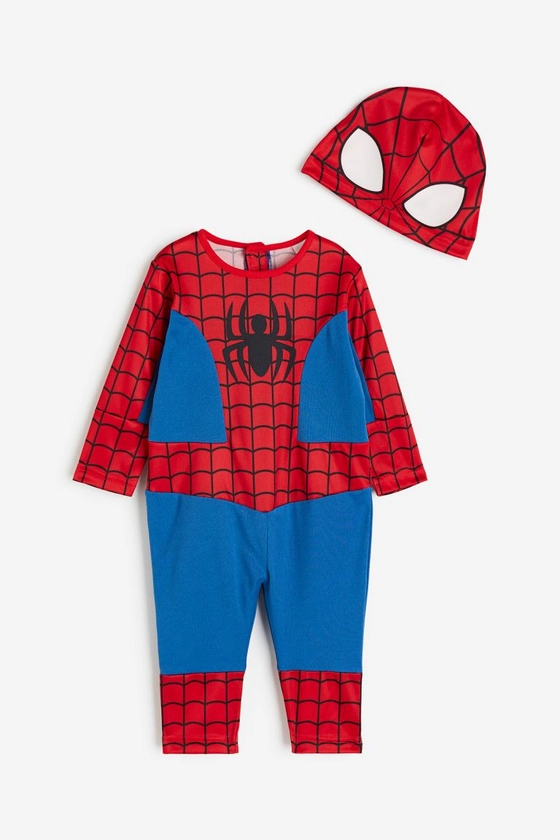 2-piece Spider-Man Costume Set - Red/Spider-Man - Kids | H&M AU
