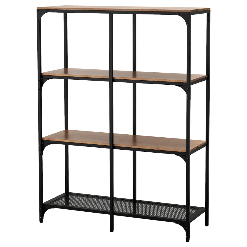 FJÄLLBO Shelf unit, black, 393/8x531/2" - IKEA