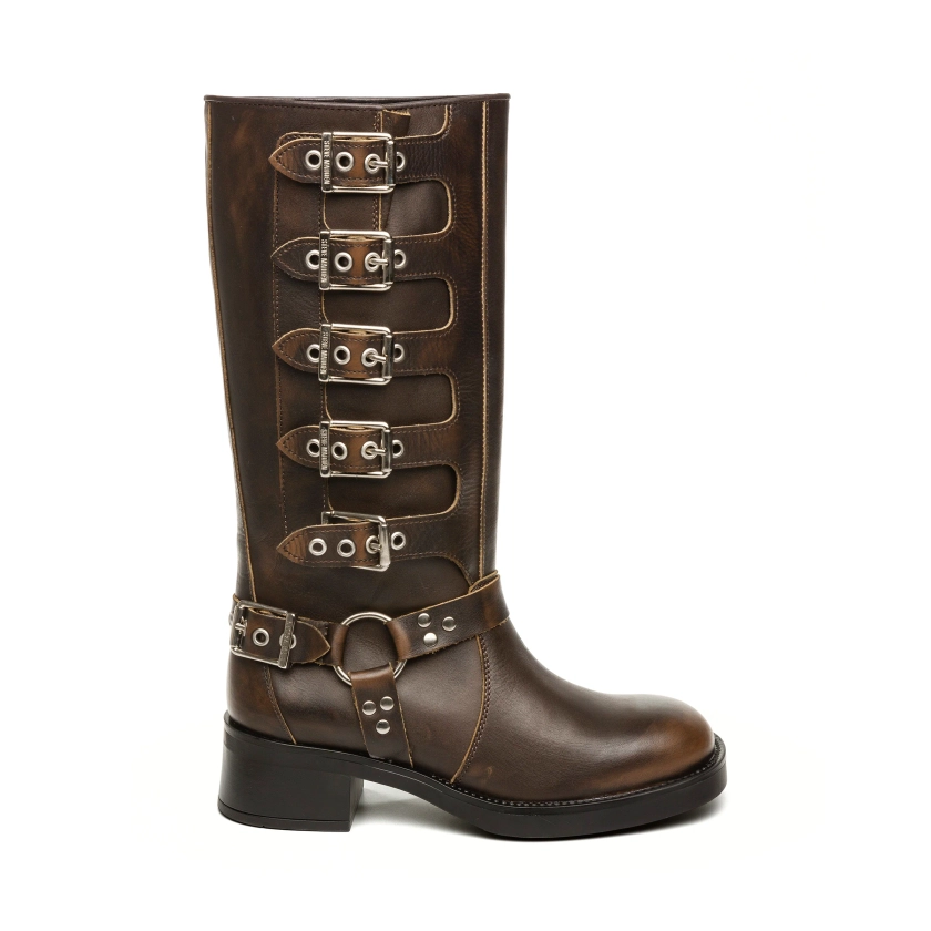 Battle Boot BROWN LEATHER – Steve Madden Europe