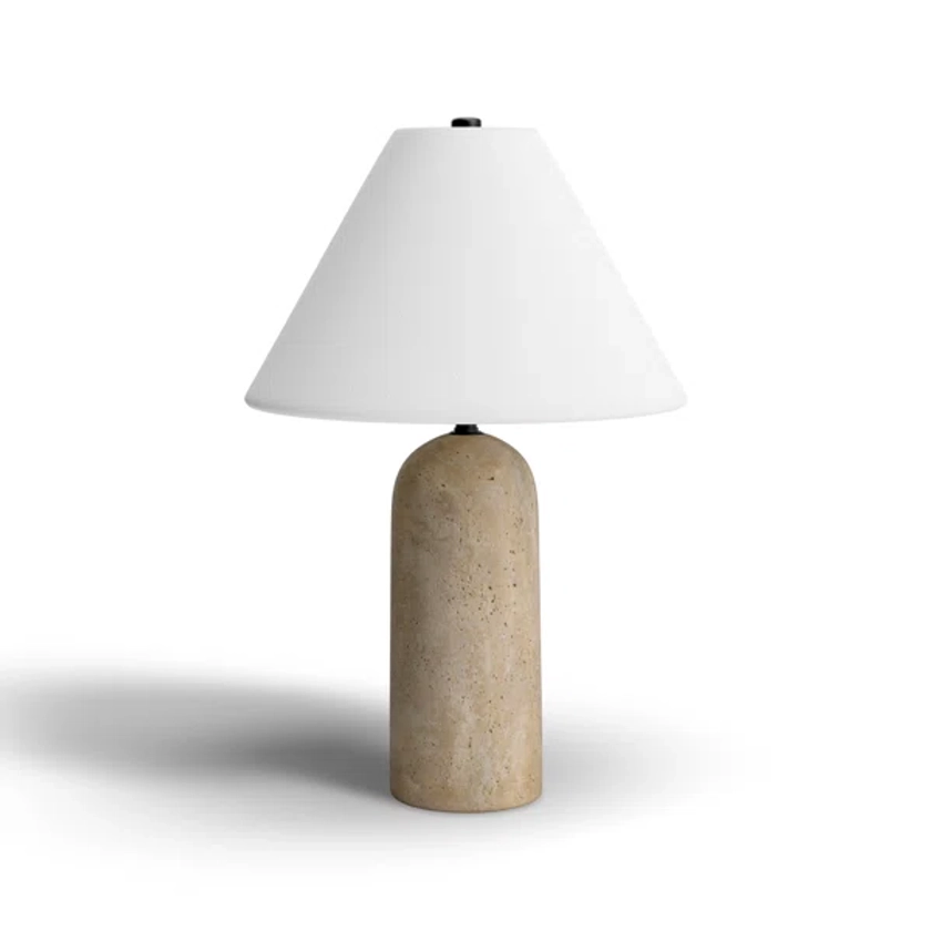 Astere Travertine Table Lamp