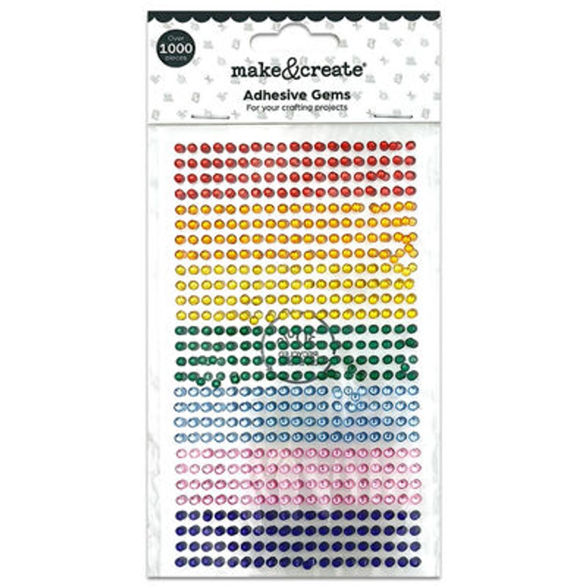 Multicoloured Adhesive Gems